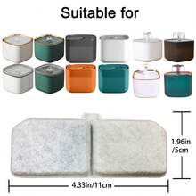 Cat Water Fountain Filter, 4/10/16/24 Packs Pet Fountain Replacement Filters, Triple Filtration System Replacement Filter, Compatible With Pet Drinking Water Dispenser