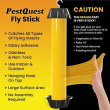Sticky Fly Stick 2 Pack Fly Stick For Mosquitoes Sticky Trap For Flies Gnats Wasp Flying Insects Bug Catcher Indoor Or Outdoor Use Ready To Use Home - 黃色 - 查看 7