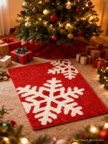 1 pezzo Tappeto in peluche rosso natalizio, calpestarlo ti immergerà nell'atmosfera natalizia! La superficie morbida e soffice del tappeto sembra come camminare su una nuvola. Usalo durante il periodo natalizio e i tuoi piedi saranno caldi e la tua casa diventerà accogliente e festiva. Il materiale morbido offre una piacevole sensazione sotto i piedi, adatto per soggiorno, camera da letto, zerbino, piccolo tappeto, zerbino di benvenuto, tappetino per pavimento, zerbino per porta d'ingresso, tappeto da cucina, decorazione per la casa, zerbino per porta d'ingresso, tappeto d'area, tappeto da esterno, decorazione per la casa, tappeto d'area, tappeto da giardino, lavabile in lavatrice.