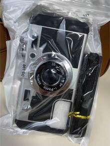 Funda de teléfono en forma de cámara 3D cruzada divertida compatible con iPhone 14 Pro Max, compatible con Apple 13 con cordón, compatible con iPhone 11/12/X/Xs/Xr/Xs Max resistente al agua, a los golpes y a los arañazos