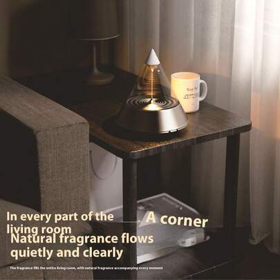 Luxury Cone Flow Light Bluetooth Speaker With Aromatic Stone And TWS Sound