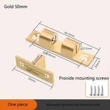 Accesorios de puerta de armario con cierre de bola de contacto de cobre puro sin imán, cierre de puerta con succión, toque de puerta de gabinete con succión