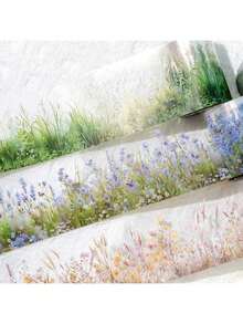 Băng dính Washi họa tiết hoa mùa xuân 2m/cuộn, nhãn dán thẩm mỹ sáng tạo, đồ dùng thủ công trang trí cắt dán DIY, quà tặng ngày lễ, văn phòng phẩm trường học làm sổ lưu niệm cá nhân hóa - Màu xanh lam - Xem 9