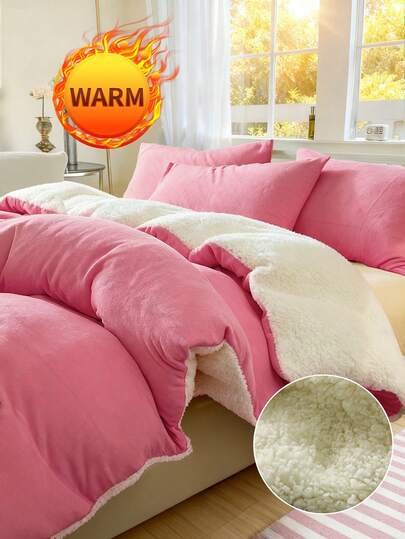 2/3pcs Duvet Cover Set, Bedding, Solid Color Bedding Set, Cozy Room Decoration, Soft And Warm Bedding, Skin-Friendly Comforter Cover Set, Solid Color Series, Easy Care And Durable, Autumn And Winter Bedding For Guest Room And Bedroom, Fits For All Size Beds - Twin, Full, Queen, King, 1 Duvet Cover And 1/2 Pillowcases, Home Textile, Bedding Gifts, Machine Washable