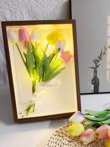 1pc Hollow Dried Flower Decoration Frame, DIY Handmade Display, 3D Photo Frame, Suitable For Holiday And Anniversary - Multicolor - View 23