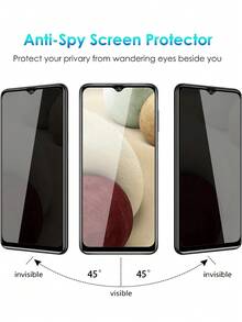 4 piezas Película de protección de pantalla de vidrio templado con privacidad anti espionaje compatible con Samsung Galaxy/compatible con Xiaomi/Redmi/compatible con Huawei/Honor/POCO, resistente a caídas, resistente a arañazos, fácil de pegar, resistente a arañazos, protector de pantalla de vidrio templado con cobertura completa del borde
