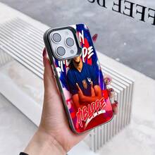 Funda de teléfono de fútbol Mbappé compatible con iPhone 17 16e 16 15 14 13 12 11 Mini Pro Max Air X XR XSMAX 8 7 Plus, cubierta trasera mate anti-caída - Mezcla de colores - Ver 5