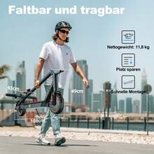 TODIMART T3 Scooter With Road Approval, 350W Front Motor, Maximum Range Of 30 Kilometers, 120kg Load Capacity, Three-Speed Gearbox To Adapt To Different Road Conditions, Equipped With A Mobile App To Check The Vehicle Status At Any Time. - Black - View 2