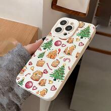 Funda de Teléfono con Patrón Navideño y Ojos de Ángel Escarchados para iPhone 17 aire/16/15/14/13/12/11. Profesional máximo 14/15 más dieciséis E 12/13MINI, X/XR/XSMax, compatible con Samsung Galaxy UN 03/A03core/A04/A04E/A05/A05s/A06/A12/A13/A15/A16/A21s/A24/A25/A32/A34/A35/A54/A55/A81,S10E/S20/S21/S22/S23/S24 FE/Plus/Ultra, F15, M35/M55 Funda para teléfono móvil para Note10/Note10Plus/Note20/Note20Ultra, carcasa suave de TPU, adecuada tanto para hombres como para mujeres, simple y elegante, protección anti-caída. - Blanco antiguo - Ver 2