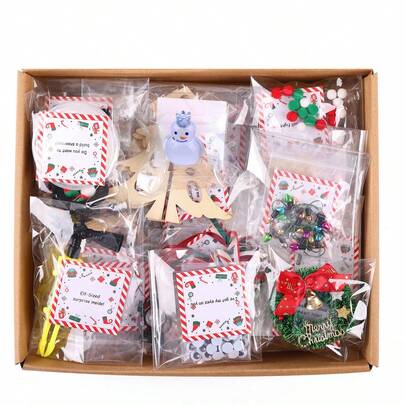 12/24 Days Christmas Elf Magic Gift Advent Calendar, Halloween Miniature Creative Festival Game Props, DIY Christmas Surprise Gift