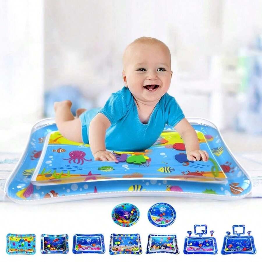 Inflatable Water Sensory Mat For Babies Developmental Toy - MIXED BLUE - View 1