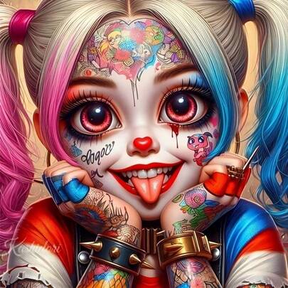 1 Set [11.8*11.8 Inches/15.7*15.7 Inches] 5D Acrylic Diamond Painting Kit, Cute Girl Pattern, Suitable For Adult Beginners DIY Mosaic Diamond Painting, Full Drill Handmade Diamond Painting, Applicable For Living Room, Bedroom, Office Wall Decor, Surprise Art Home Decor Gift For Family And Friends