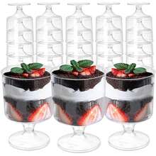 10pcs 150ml High Quality Dessert Cups (Please Confirm The Specifications And Size Before Purchasing). These Plastic Party Cups Are Suitable For Holding Concentrated Coffee, Tiramisu Pudding, Cheesecake, Mousse, Cake Decorations, Etc. They Are Reusable And Suitable For Birthday Parties, Weddings, Halloween, New Year And Christmas Occasions. (Plastic Cups - Cake Cups - Wedding Decor - Birthday Decor) - Multiple Colors/random Styles - View 11