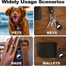 Compatible With AirTag Case Keychain For Air Tag Holder Silicone For AirTags Key Ring Cases Tags Chain Compatible With Apple For AirTag GPS Item Finders Accessories