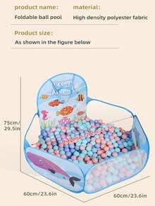 Foldable Ball Pit For Kids 0-3 Years Old, Crawling Training Toy, Indoor/Outdoor Dual-Use, Parent-Child Interactive Play Pit, Halloween Party Essential (Balls Not Included)