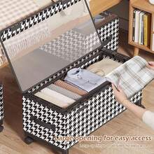 Rolling Underbed Storage With Wheels - Large Capacity Container For Living Room & Bedroom - 透明蓋子 - 查看 2