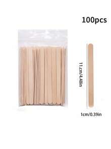 20 件/100 件脱毛蜡棒，蜡涂抹棒，兼容蜡加热器、蜡豆和脱毛膏，适用于面部和足部一次性使用 - 彩色 - 查看 12