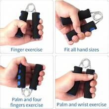 1PCS Adjustable Grip Strength Trainer Hand Exerciser Best Hand Exerciser For Arthritis Relief  Adjustable Grip Set For Musicians And Gamers Soft Foam Hand Trainer For Seniors Portable Grip Strengthener For Carpal Tunnel - Random - View 3