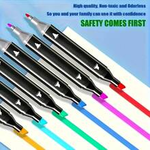 Crafts Supplies 120/24 Colors Alcohol Marker Set, Double-Tip Hybrid Craft Art Markers, Dry Erase Markers For Sketching Coloring Underlining, Professional Permanent Sketch Markers, Ideal Halloween & Christmas Gifts - 標準款120色系列 - 查看 6