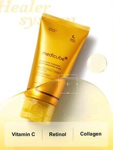 Medicube Medicuebe Turmeric & Vitamin C Overnight Mask, Brightens Skin For A Pure, Radiant Complexion, Korean Skincare Product - Kojic Acid Turmeric Mask - View 3