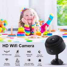 Cámara Oculta, Mini Cámara de Vigilancia WiFi HD 1080P con Visión Nocturna y Detección de Movimiento - Cámaras de  Inalámbricas para Interior/Exterior para Monitoreo de Hogar, Coche, Bebés y Mascotas - A9 Mejorado - Negro - Ver 10