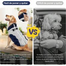 Chaleco para Perros, Chaqueta Impermeable y a Prueba de Viento, Ropa para Perros con Detalles Reflectantes, Chaqueta Ideal para Perros Medianos y Grandes en Climas Fríos - 3X-Grande - Ver 5