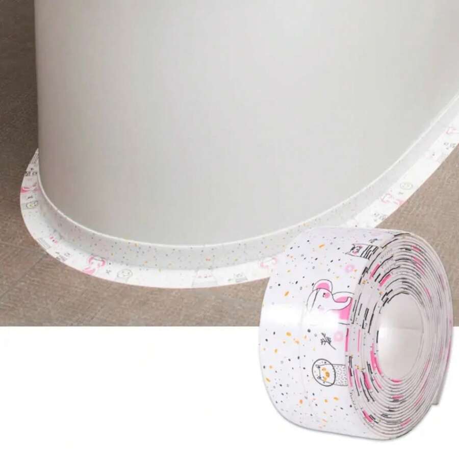 Cintas de sellado de baño impermeables útiles, a prueba de moho, tiras de sellado adhesivas de corte libre, cinta selladora de PVC para ducha - 3 - Ver 1
