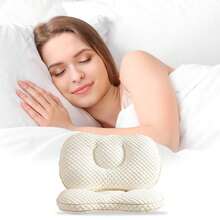 1 Neck Pillow For Pain Relief, Ergonomic Pillow For Sleeping, Ergonomic Orthopedic Pillow For Sleeping, Ergonomic Orthopedic Pillow For Sleeping, Side Sleepers, Back Sleepers,50x30x5cm - 白色 - 查看 6