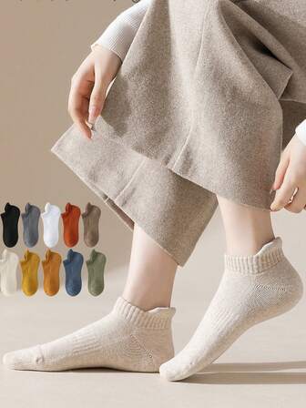 Socks Men And Women Winter Thicken Warm Seamless Against Cold Sport Socks Solid Color Casual Deodorizing Sweat-Absorbing Socks
