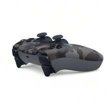 PlayStation Bộ điều khiển không dây PS5 DualSense với chức năng kích hoạt thích ứng và phản hồi xúc giác, hoạt động không dây, trải nghiệm chơi game nâng cao, Cosmic Red - Ngụy trang màu xám đen - Xem 3