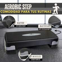 Plataforma de Aeróbic con 2 Alturas| Escalón de aeróbicos y fitness| Plataforma Gym para Ejercicio en Casa| Incluye eBook con Rutinas de Ejercicio - 1 - Ver 7