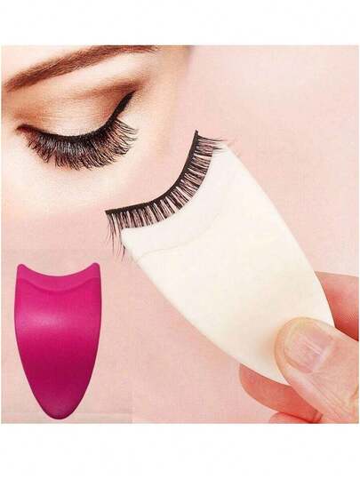 2pcs/1pc Eyelash Curler Makeup Tools, Plastic Eyelash Curler, Beginner Eyelash Stickers, Fake Eyelash Tools, Tweezers Clip