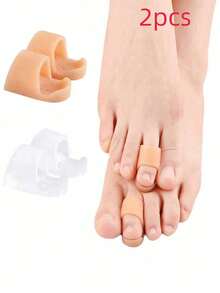 أغطية أصابع القدم من السيليكون، واقيات الأصابع، للأصبع، الإبهام، إصبع المطرقة المنحني، المقوم، فاصل الأصابع، وسادة الأصبع، خواتم الأصابع