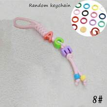 1个个性化姓名串珠钥匙扣编织绳礼品独特趣味包包/行李牌派对小礼物Y2K，旅行箱旅行行李，旅行打包 - 彩色 - 查看 45