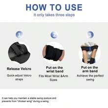 Golf Trainingsset mit Armband und Handgelenkband, Golf Schwungtrainingsgeräte zur Korrektur des Handgelenk-Winkels und Entwicklung des Muskelgedächtnisses, geeignet für Anfänger Golfer