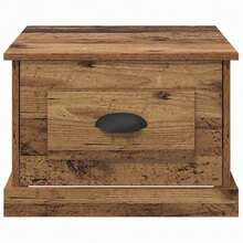Couchtisch mit Schubladen Altholz 50 x 50 x 35 cm Holzwerkstoff