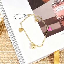 Yves Saint Laurent Lady's Mobile Phone Decorative Chain, Key Decorative Chain, Sweet And Cute, Exquisite, High Quality, Suitable For Daily Use, Gift For Friends, Gift For Festivals, Gift For Anniversaries - Gold - View 3