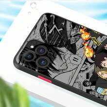 Custodia compatibile con cover traslucida opaca per telefono, motivo anime cartoni animati fuoco, compatibile con Apple 15, 14, 13, 12, 11, XS, XR, X, 8, 7, SE, Pro, Max, Plus, Mini, compatibile anche con Galaxy S17, S17 Pro, S17 Pro Max - FA9405HES - Visualizzare 7