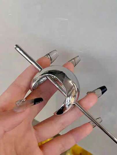 Épingle à cheveux en forme de croissant de lune de style chinois, accessoire pour cheveux, rallonge de chignon, épingles de coiffure pour le style de demi-chignon de style chinois