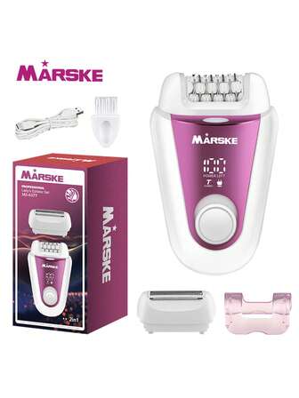 Women's Shaver 2-In-1 Multifunction With LCD Digital Display Electric Hair Plucker Epilator Hair Remover For Men And Women Battery Capacity 600mAh