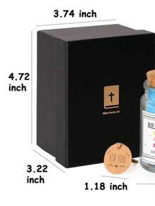 Bible Verse Jar, Read Me When Bible Verses Jar For Emotions And Feelings, Christian Gifts For Women, Graduation Gift, Bible Verses In A Jar, Prayer Hope Jar, Comes With A 48-Inch Ribbon Bow.