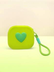 New Heart-Shaped Small Square Pouch, Coin Purse, Lipstick Case, Card Holder, Bluetooth Earphone Storage Bag, Handheld Soft Silicone Card Key Coin Purse, Multi-Function Waterproof Silicone Storage Pouch, Holiday Gift - Multicolor - View 17