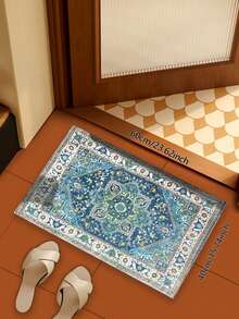 Low-Pile, Easy-Care, Non-Slip Washable Area Rug Suitable For Living Room, Bedroom And High-Traffic Areas. Intricate Pattern, Soft Plush Texture, Cozy Style. Vintage Patchwork Design, Luxurious Velvet Green Geometric Area Rug - Non-Slip, Machine Washable, With A Unique Polka Dot Pattern Backing, Suitable For Living Room, Bedroom, Office - Perfect For Halloween And Christmas Decor