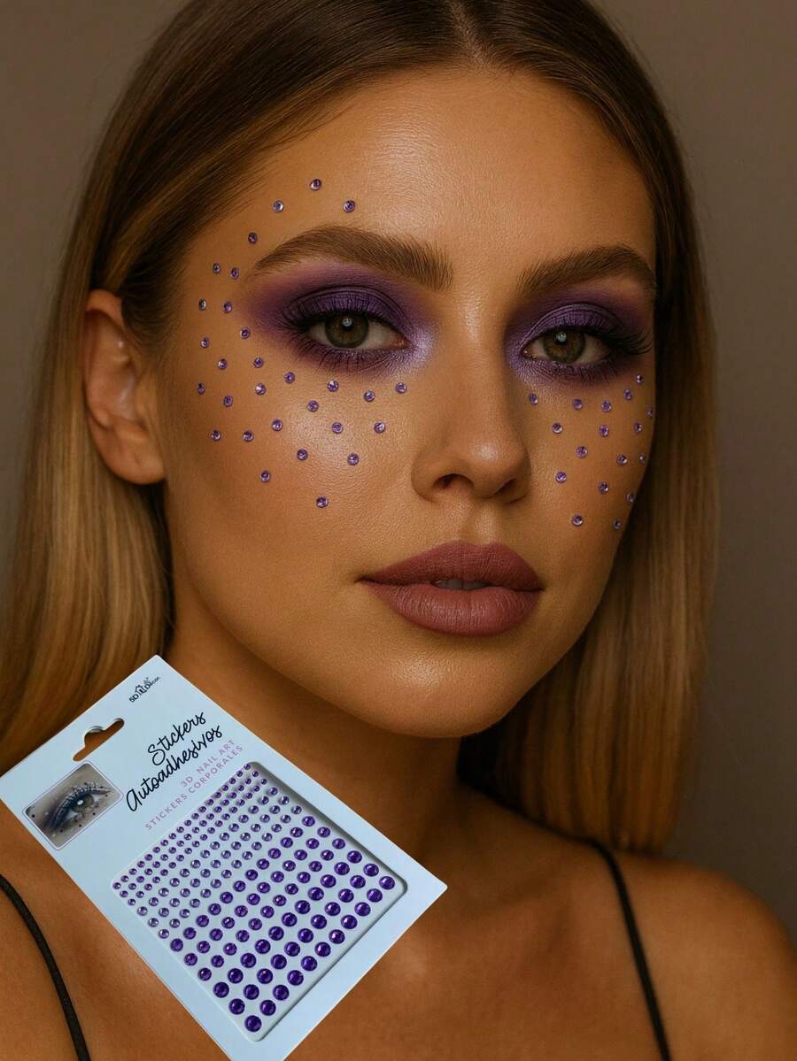 Tesouro direto Import Glitter & Facial Gems - Purple - View 1