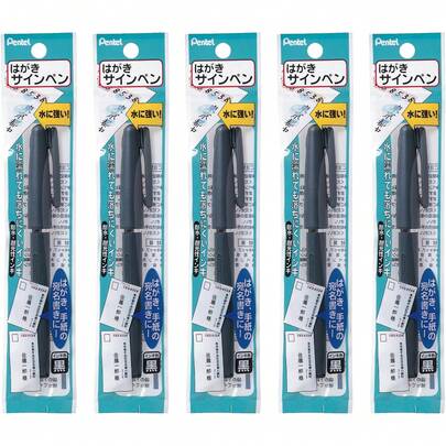 ぺんてる ポストカードサインペン 5本入 XST150A1(5)