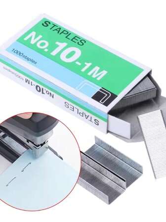 4 Boxes Of No. 10 Staples, Student Home Mini Staples, Suitable For Students, Offices And Schools With Compact Binding Tools