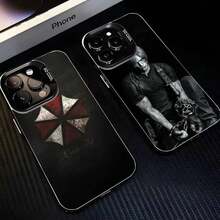 Leon R-Resident Kennedy E-Evil 4 Phone Case Cover Compatible With  16,15,14,13,12,11,Mini,Pro,MAX Black Matte Shockproof Cover, Compatible With  17 Case,  17 Pro Case,  17 Pro Max Case - Z1 - Xem 1
