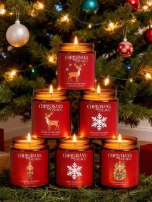 圣诞之夜 - 100克/200克/50克玻璃罐装香氛大豆蜡烛 | 香薰蜡烛,送给闺蜜的生日礼物,送给女性的冬季礼物,圣诞家居装饰。 - 聖誕節款 - 查看 2