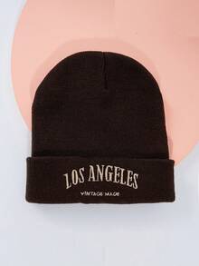 1 pezzo Berretto a maglia stile Y2K unisex Los Angeles, cappello lavorato a maglia versatile per uso esterno per spostamenti casual in inverno - cappello lavorato a maglia - Visualizzare 19