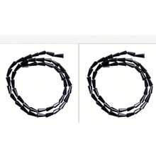 1/2/3 Strings 4/6mm Semi Finished Bead String Black Color Glass Beads For DIY Jewelry Making - Black - View 10